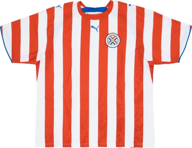Puma 2006-07 Paraguay Home Shirt - 9/10 - (XXL)