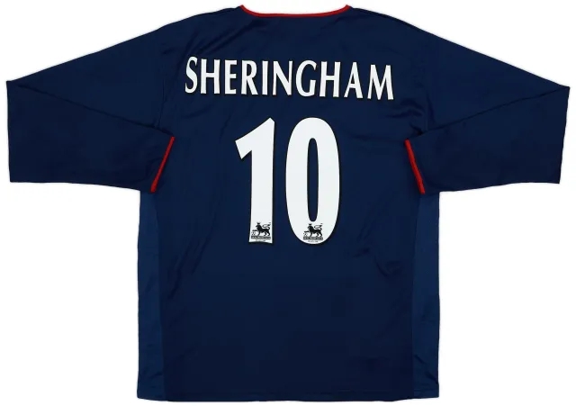 2003-04 Portsmouth Away L/S Shirt Sheringham #10 - 9/10 - (L)
