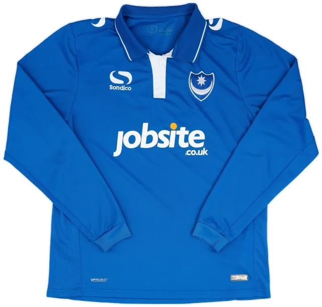 2015-16 Portsmouth L/S Home Shirt - 8/10 - (M)
