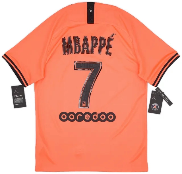 Nike 2019-20 Paris Saint-Germain Away Shirt Mbappe #7 (M)