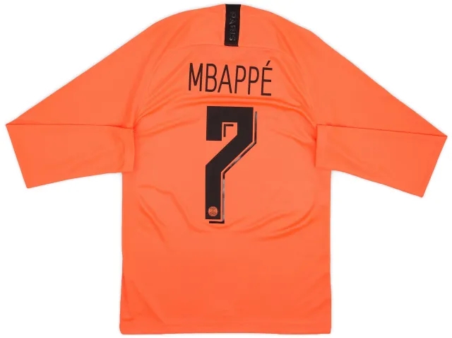 Nike 2019-20 Paris Saint-Germain Away L/S Shirt Mbappe #7 (S)