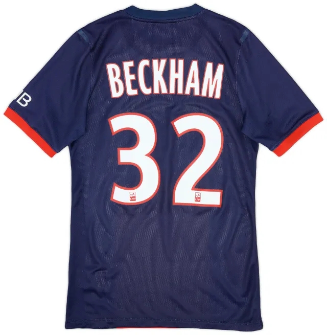 Nike 2013-14 Paris Saint-Germain Player Issue Home Shirt Beckham #23 - 6/10 - (S)