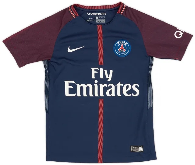 Nike 2017-18 Paris Saint-Germain Home Shirt - 9/10 - (XS.Boys)