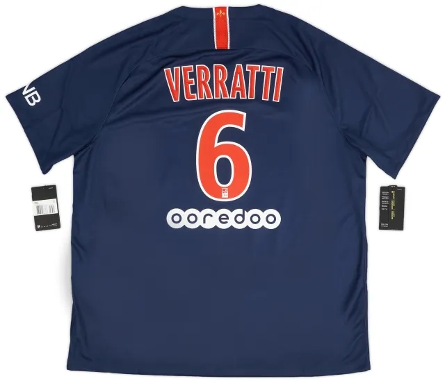 Nike 2018-19 Paris Saint-Germain Home Shirt Verratti #6 (XXL)