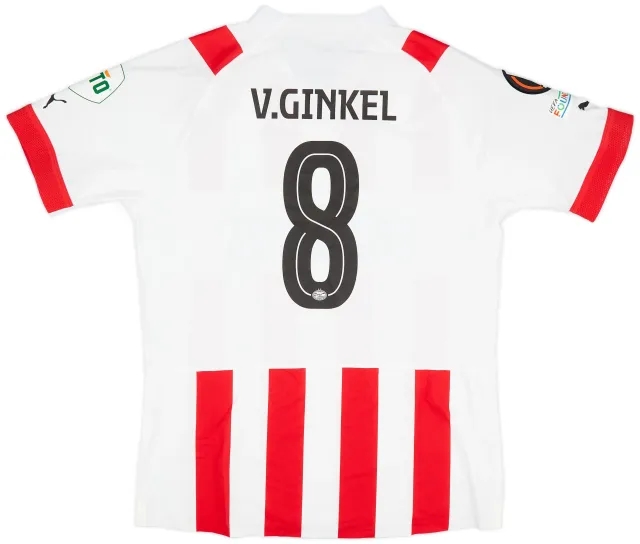 Puma 2022-23 PSV Match Issue Europa League Home Shirt V. Ginkel #8