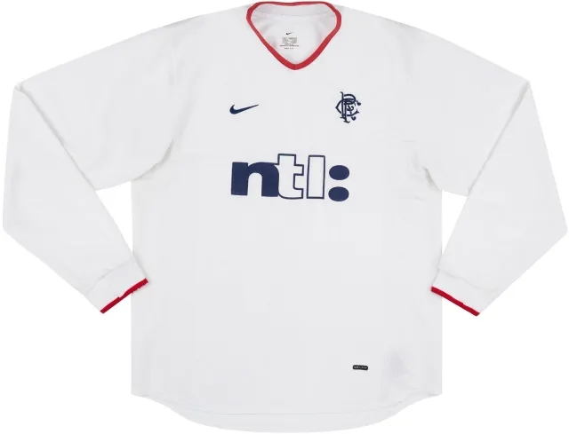 Nike 2001-02 Rangers Away L/S Shirt - 8/10 - (XL)
