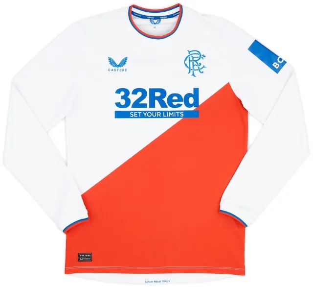 2022-23 Rangers Away L/S Shirt - 9/10 - (M)