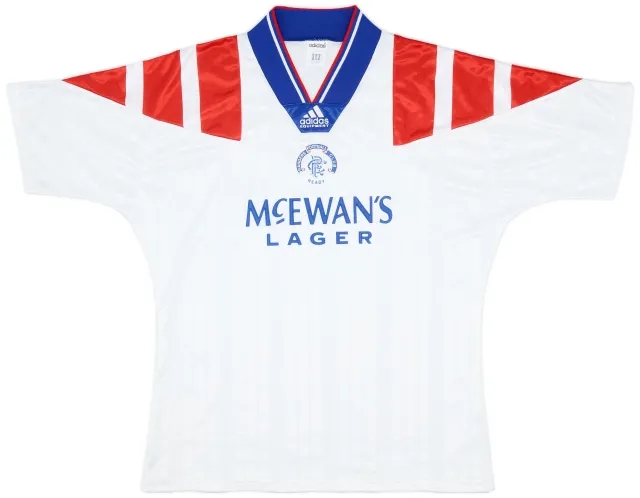 adidas 1992-93 Rangers Away Shirt - 8/10 - (L)