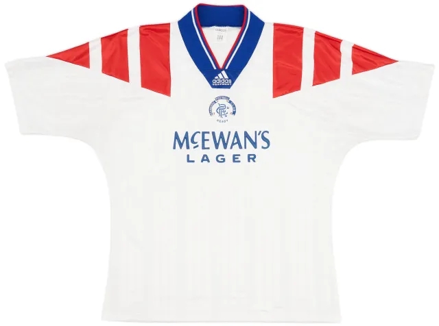 adidas 1992-93 Rangers Away Shirt - 8/10 - (L)