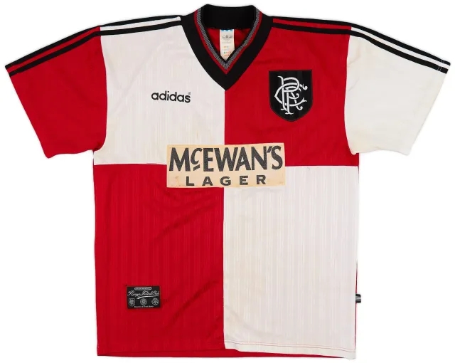 adidas 1995-96 Rangers Away Shirt - 5/10 - (L)
