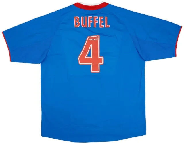 Diadora 2003-05 Rangers Home Shirt Buffel #4 - 8/10 - (XL)