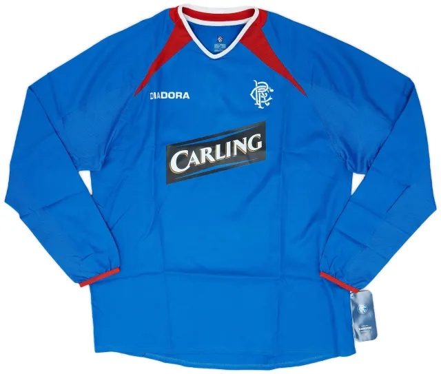Diadora 2003-05 Rangers Home L/S Shirt (L)