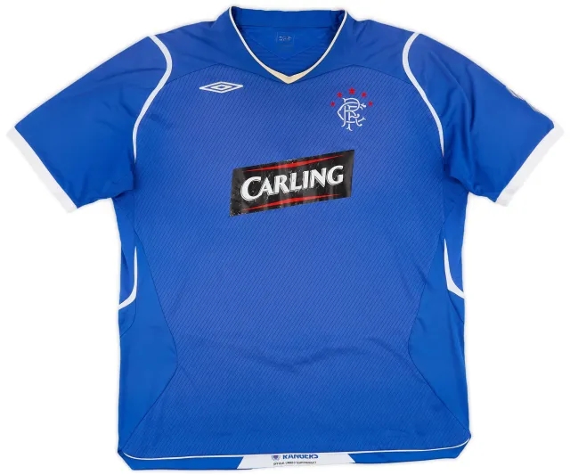 Umbro 2008-09 Rangers Home Shirt - 5/10 - (XXL)