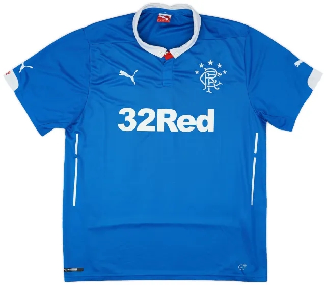 Puma 2014-15 Rangers Home Shirt - 8/10 - (XL)