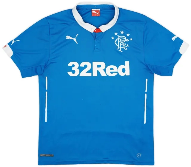 Puma 2014-15 Rangers Home Shirt - 8/10 - (M)