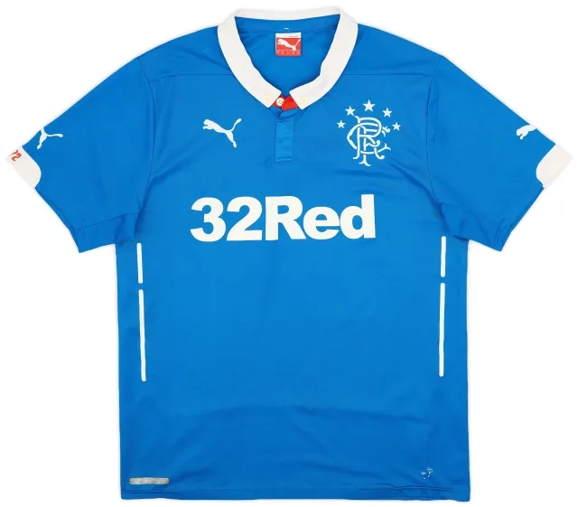 Puma 2014-15 Rangers Home Shirt - 8/10 - (M)