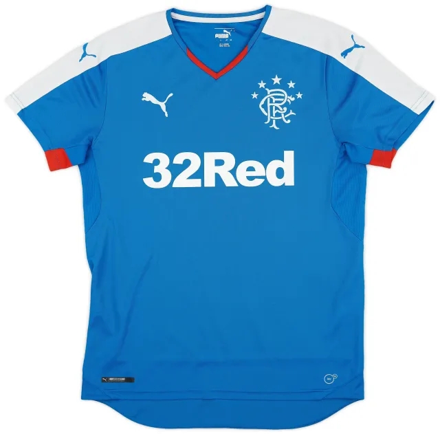 Puma 2015-16 Rangers Home Shirt - 7/10 - (L)