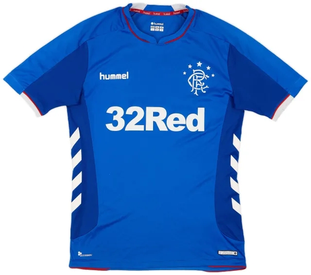 Hummel 2018-19 Rangers Home Shirt - 7/10 - (S)