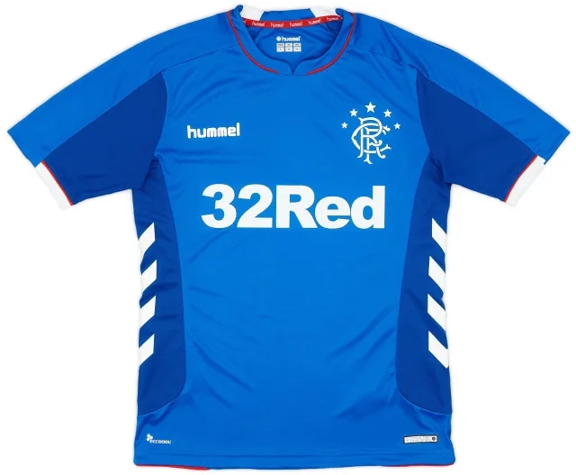 Hummel 2018-19 Rangers Home Shirt - 9/10 - (S)
