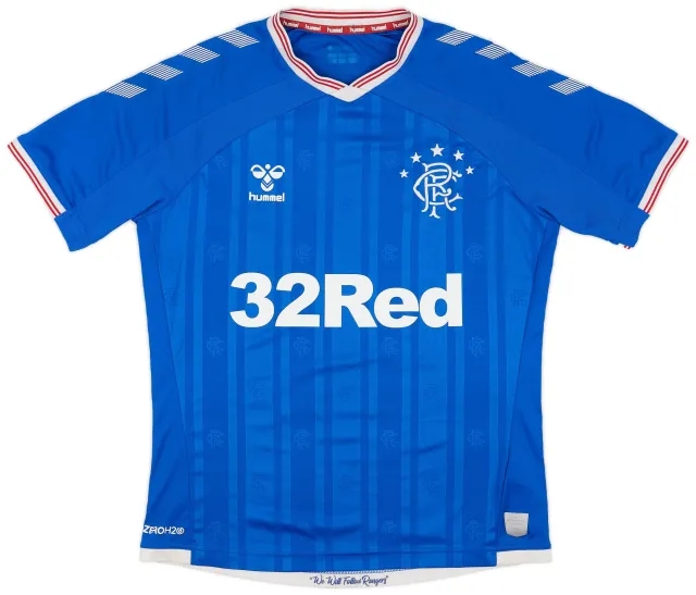 Hummel 2019-20 Rangers Home Shirt - 7/10 - (L)