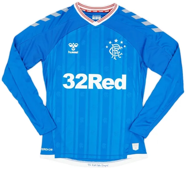 Hummel 2019-20 Rangers Home L/S Shirt - 10/10 - (S)