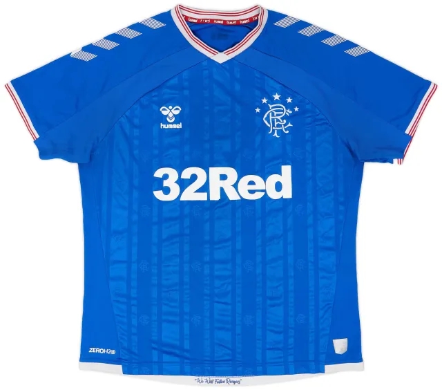 Hummel 2019-20 Rangers Home Shirt - 6/10 - (XL)