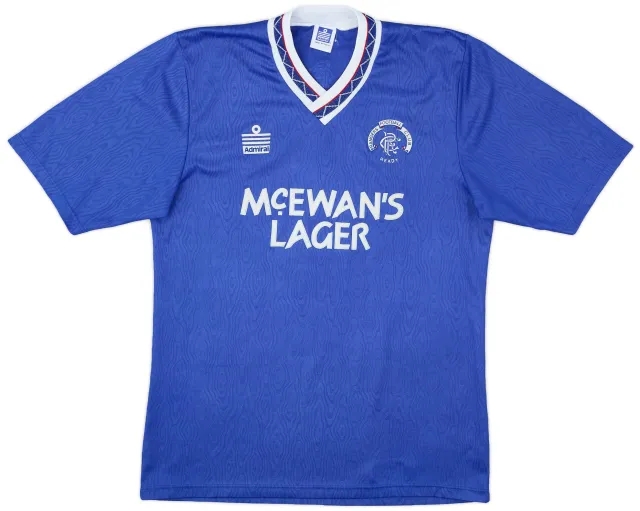 Admiral 1990-92 Rangers Home Shirt - 9/10 - (M)