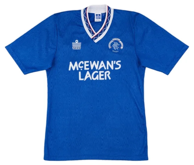 Admiral 1990-92 Rangers Home Shirt - 9/10 - (S)