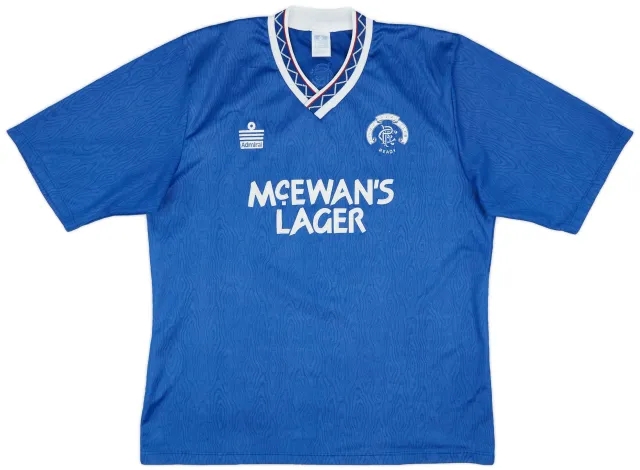 Admiral 1990-92 Rangers Home Shirt - 7/10 - (XL)