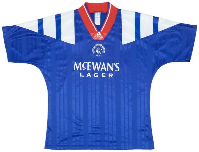 adidas 1992-94 Rangers Home Shirt - 9/10 - (L)