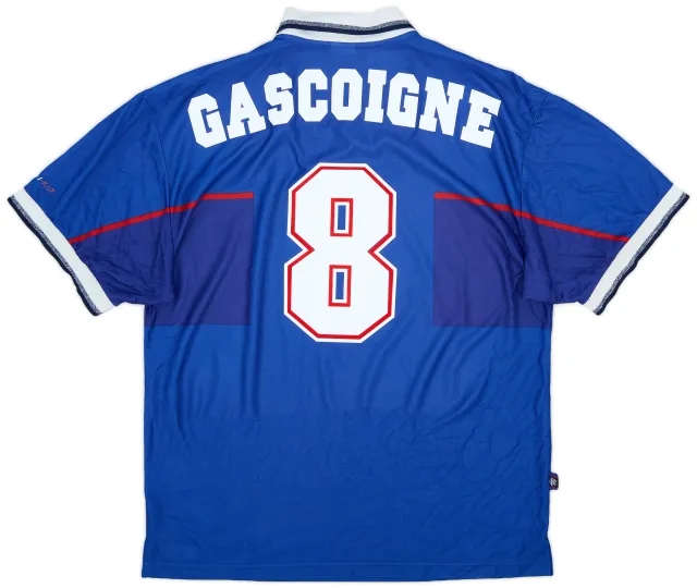 Nike 1997-99 Rangers Home Shirt Gascoigne #8 - 8/10 - (XL)