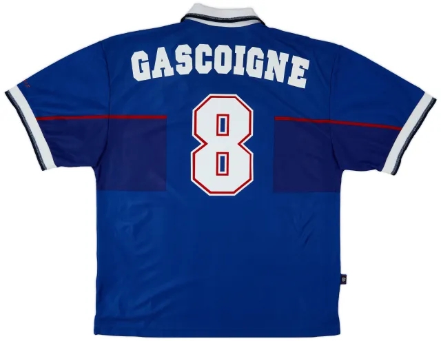 Nike 1997-99 Rangers Home Shirt Gascoigne #8 - 9/10 - (XL)