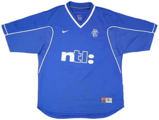 Nike 1999-01 Rangers Home Shirt - 8/10 - (L)