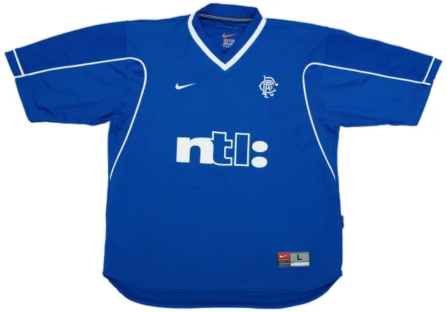 Nike 1999-01 Rangers Home Shirt - 8/10 - (L)