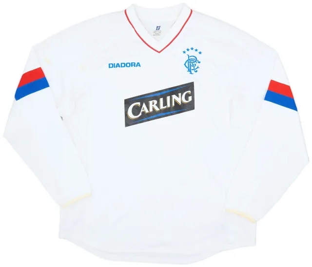 Diadora 2003-04 Rangers Third L/S Shirt - 6/10 - (L)