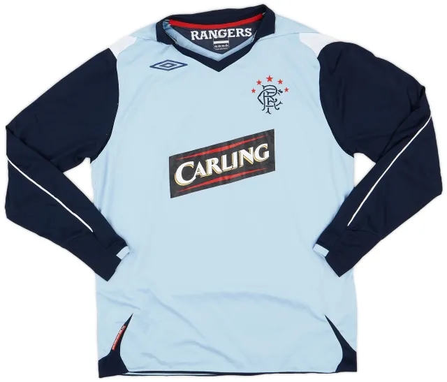 Umbro 2006-07 Rangers Third L/S Shirt - 7/10 - (L)
