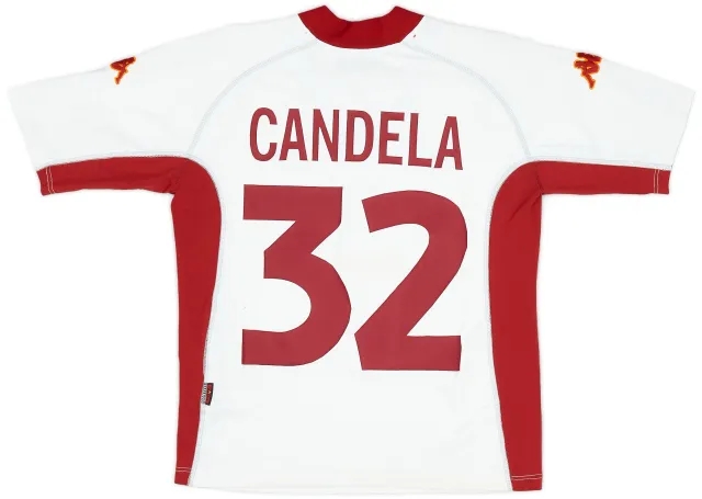 Kappa 2001-02 Roma Away Shirt Candela #32 - 6/10 - (L)