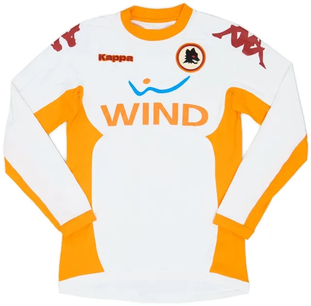 Kappa 2010-11 Roma Away L/S Shirt #21 - 8/10 - (M)