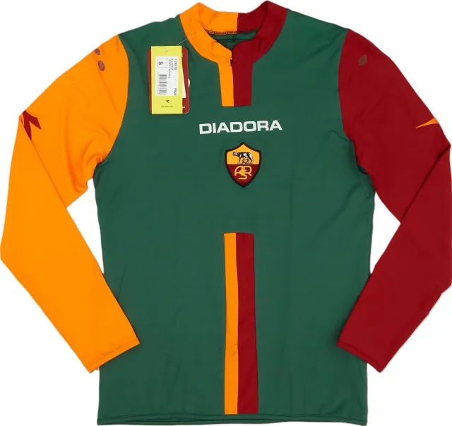 Diadora 2005-06 Roma Cup Away L/S Shirt (S)