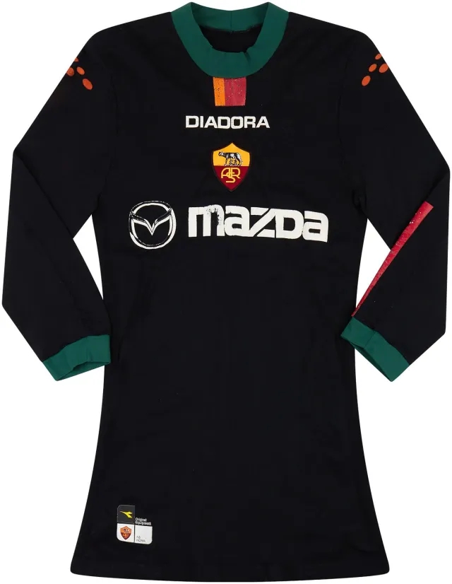 Diadora 2004-05 Roma European Home L/S Shirt - 5/10 - (L/XL)