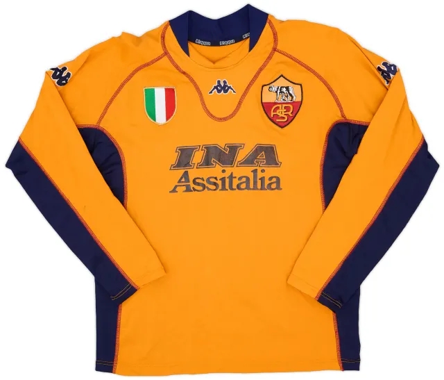 Kappa 2001-02 Roma Fourth L/S Shirt - 7/10 - (XL)