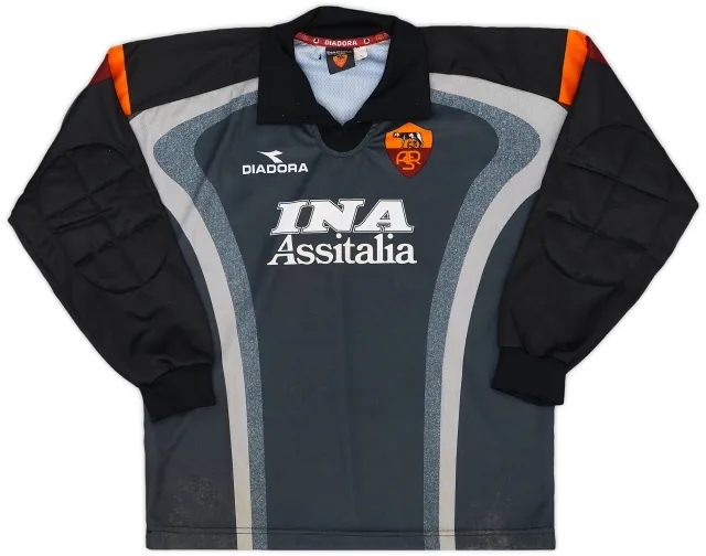 Diadora 1998-99 Roma GK Shirt - 7/10 - (XL.Boys)