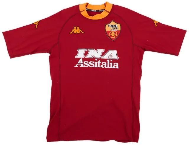 Kappa 2000-01 Roma Home Shirt - 5/10 - (S)