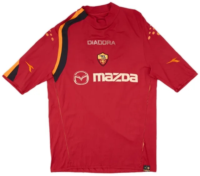 Diadora 2004-05 Roma Home Shirt - 4/10 - (XL)