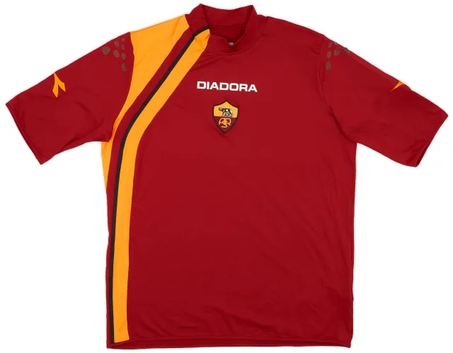 Diadora 2005-06 Roma Home Shirt - 6/10 - (XL)