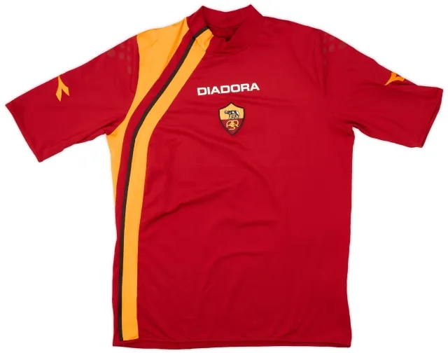 Diadora 2005-06 Roma Home Shirt - 8/10 - (L)