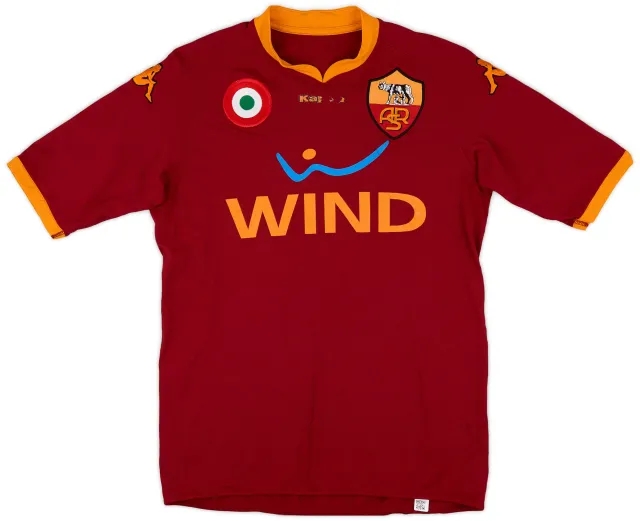 Kappa 2007-08 Roma Home Shirt - 5/10 - (L)