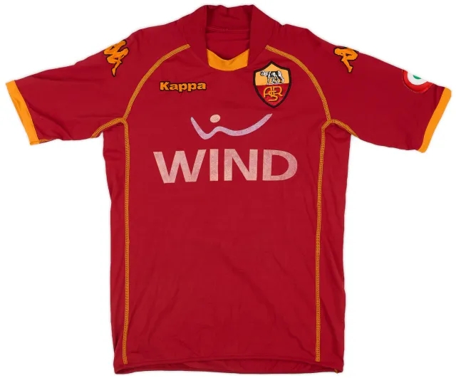 Kappa 2008-09 Roma Home Shirt Aquilani #8 - 3/10 - (XS)
