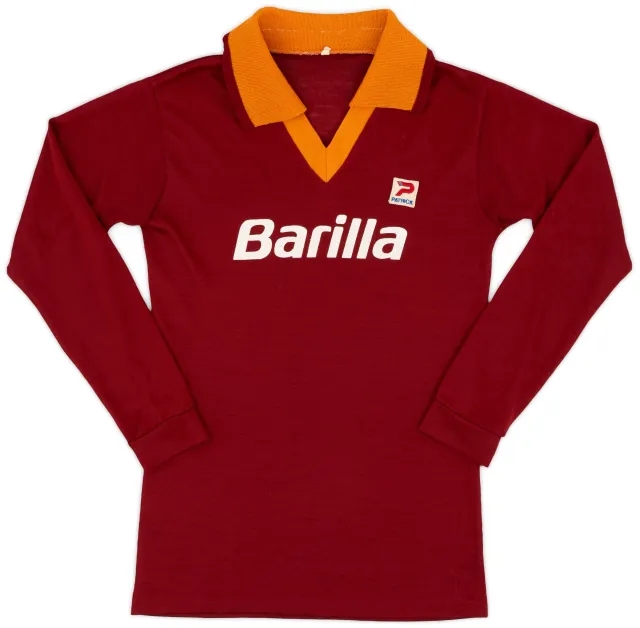 adidas 1982-83 Roma Home L/S Shirt - 8/10 - (M)