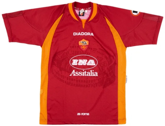 Diadora 1997-98 Roma Home Shirt - 9/10 - (S)